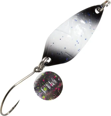 FTM Spoon Strike Spoon 2.1g Black/White with Glitter/Silver Pink-Green