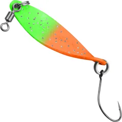 FTM Spoon Wob 4cm 3.2g Neon Orange-Neon Grün Glitter/Neon Grün Gitter