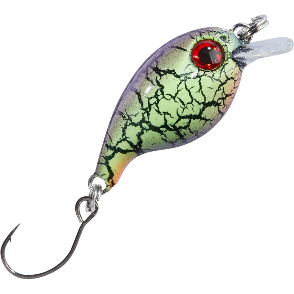 Balzer Trout Attack Crank Wobbler Thunder 3cm 2g Gelb-Lila-Schwarz