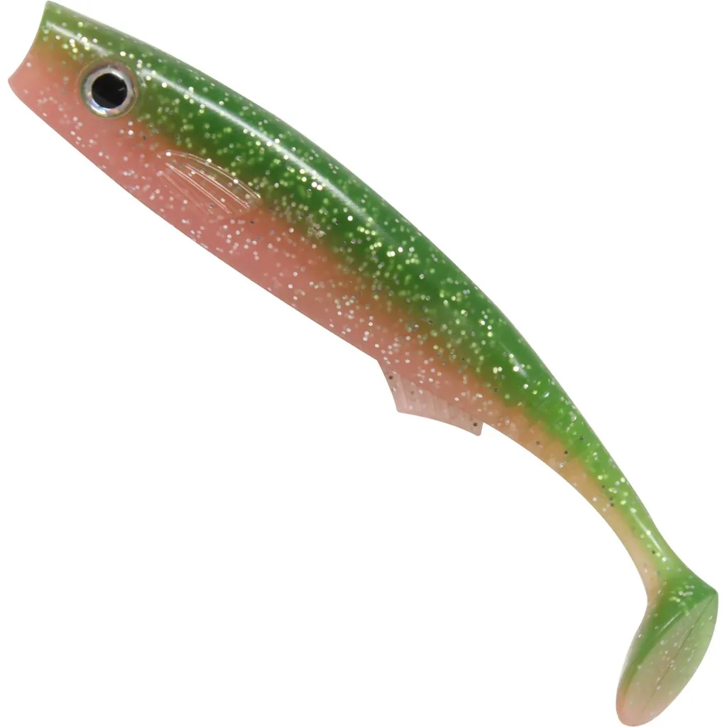 Seika Pro Fortuna Shad Gummiköder 10cm Electric Green