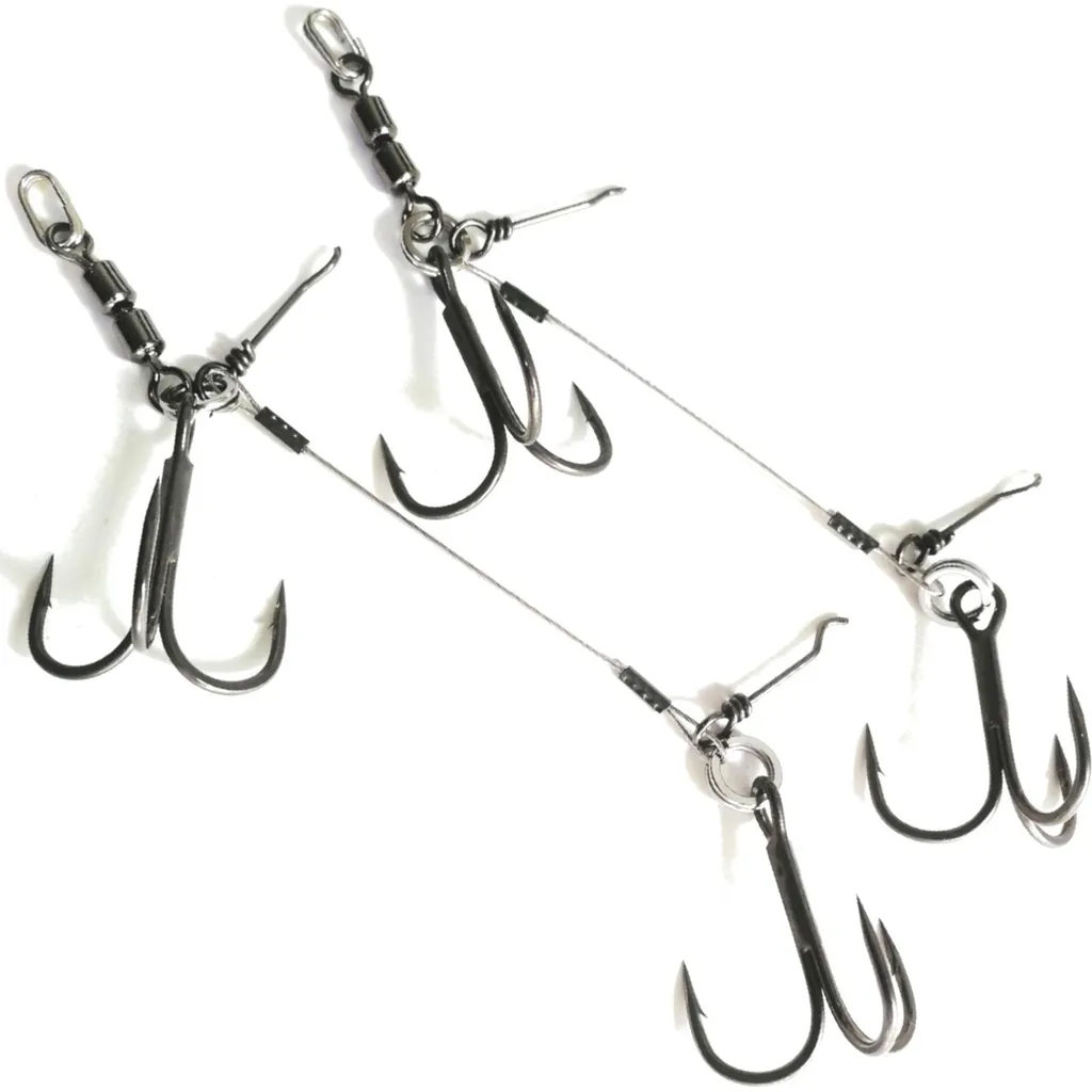 Pikecraft Double Swivel Stinger Rig L #1/0 2Stk
