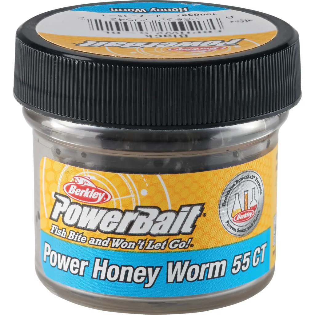 Berkley PowerBait Power Honey Worm EBPHW2.5-BL 2.5cm Black