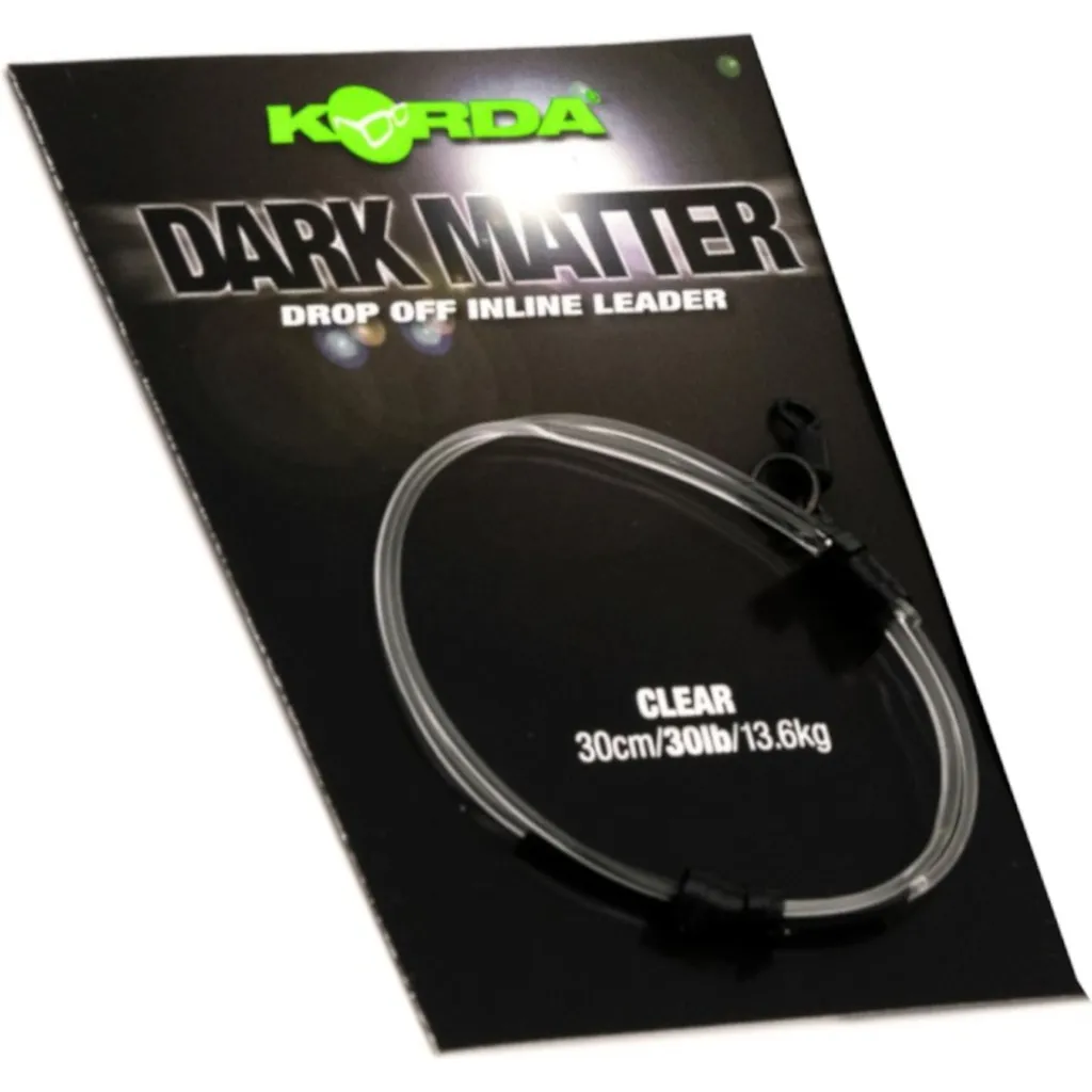 Korda Dark Matter Leader Drop Off Inline 30cm 30lb Clear