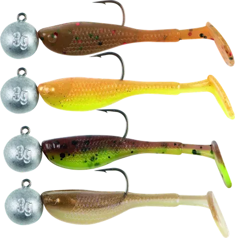 Fox Rage Micro Fry Mixed UV Colour Pack Köder-Set 3g 4pcs SoftBaits