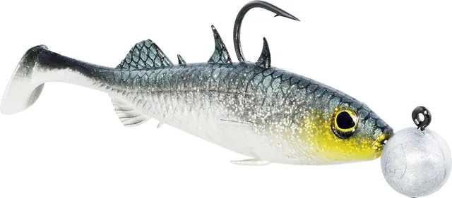 Westin Stanley The Stickleback Shadtail R 'N R Gummifisch 9cm 7g Dark Water Mix 11
