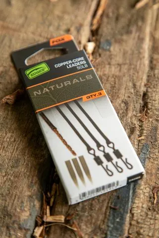 Fox Edges Naturals Copper-Core Leaders 7 22.68kg 75cm