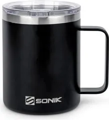 Sonik Sizzla Thermal Mug 0.4l Vacuum Insulation Slide Opening Lid Stainless Steel