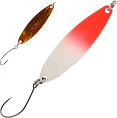 FTM Spoon Heavy 6.5g Red / White / Copper Plated With Black Dots