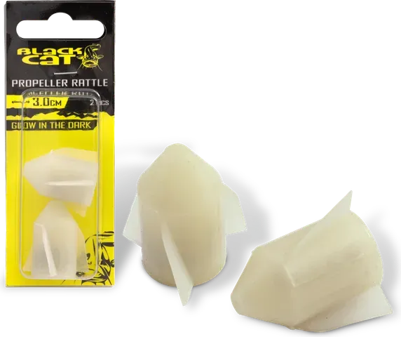 Black Cat Propeller Rattles L 3cm Glow in the Dark