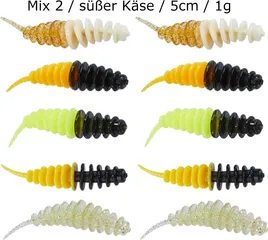 Balzer Trout Collector Forellenwürmer 5cm Mix 2 Süßer Käse