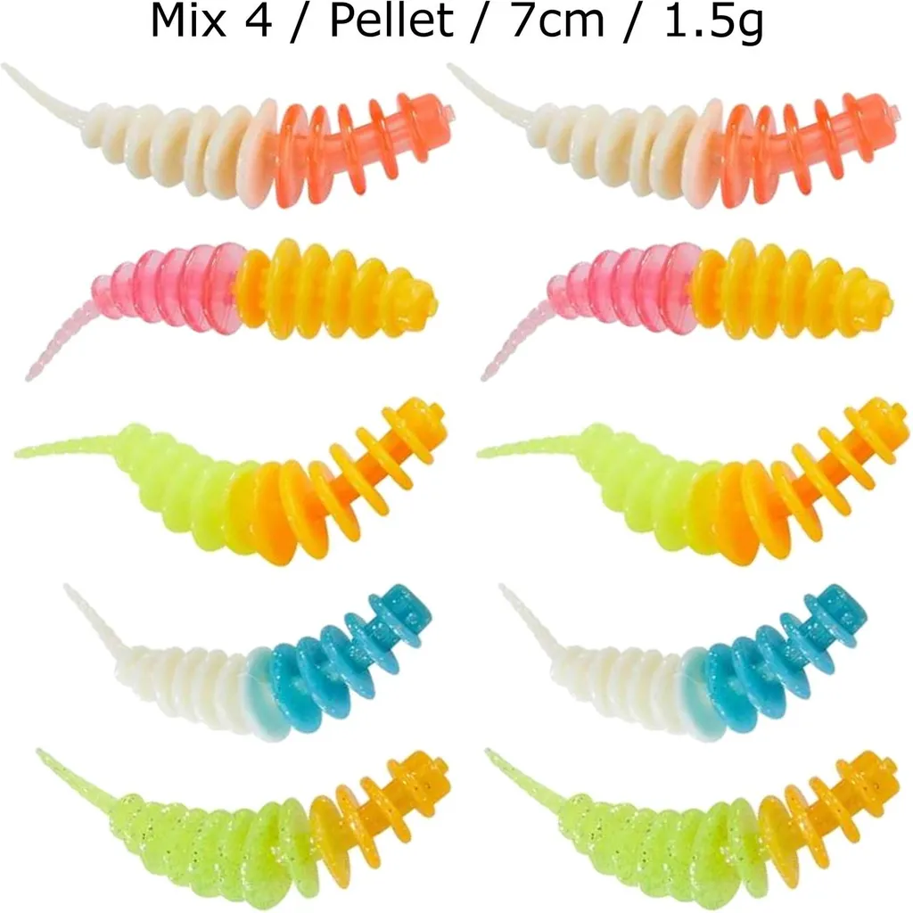 Balzer Trout Collector Softbaits 7cm 1.5g Mix 4 Pellet
