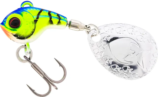 Westin DropBite Tungsten Spin Tail Jig 2,2cm 18g Chartreuse Blue Craw
