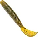 Strike King Rage Ned Cut-R Worm 7.5cm 9pc Green Pumpkin