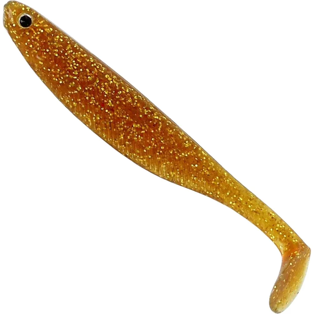 Westin Shadteez Slim Gummiköder 5cm Motoroil Goldfarben