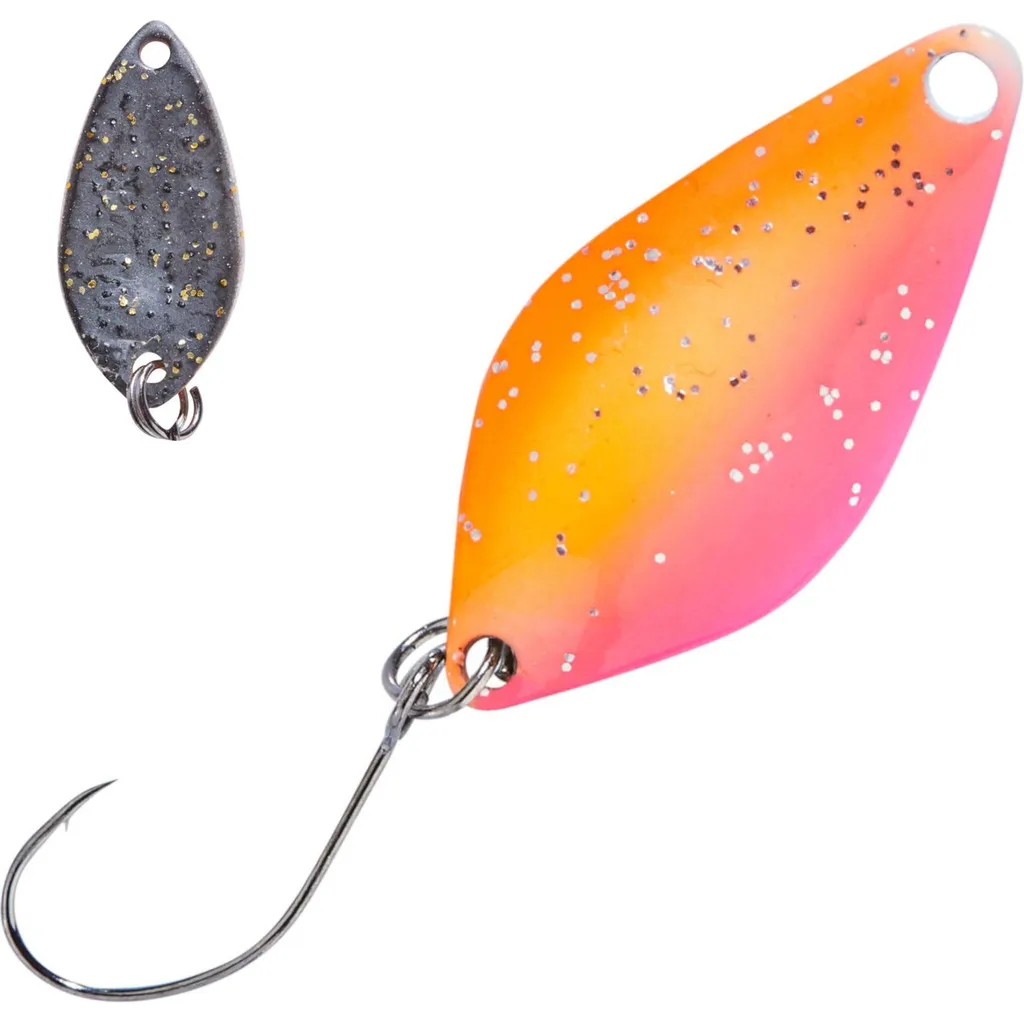 Balzer Spoon Chicco 2cm 0.8g Rot-Orange-Glitter