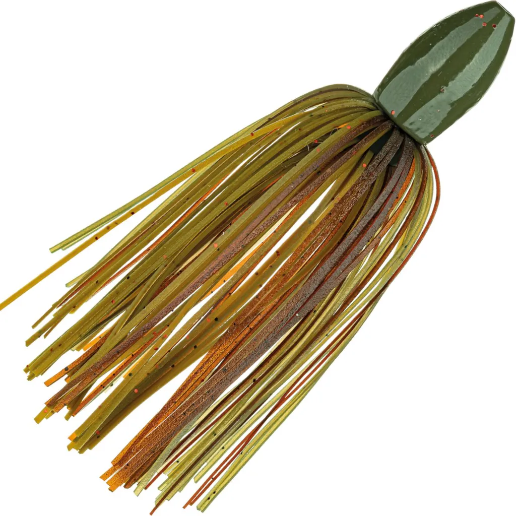 Strike King Tour Grade Tungsten Slither Rig Skirted Jig 28,3g Green Pumpkin