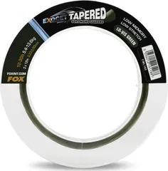 Fox Exocet Pro Tapered Leaders 0.33–0.50mm 5.44–13.61kg 12m Low Vis Green