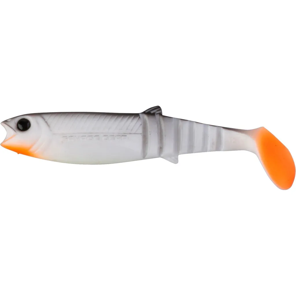 Savage Gear Cannibal Shad Köder 17.5cm 52g White Black