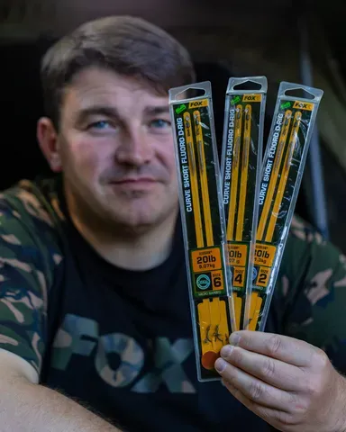 Fox Edges Curve Short Fluoro D-Rig 2 13.6kg 2pcs