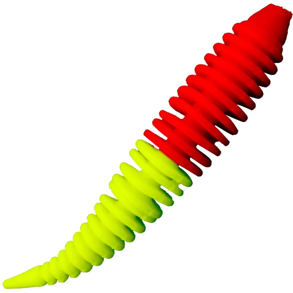 FTM Omura Baits Hero Banane Gummiköder 7cm Neon Rot-Hellgrün