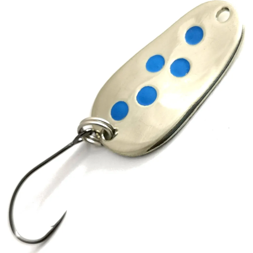 Troutwerk Spoon Blinker Silberfarben Blaue Punkte