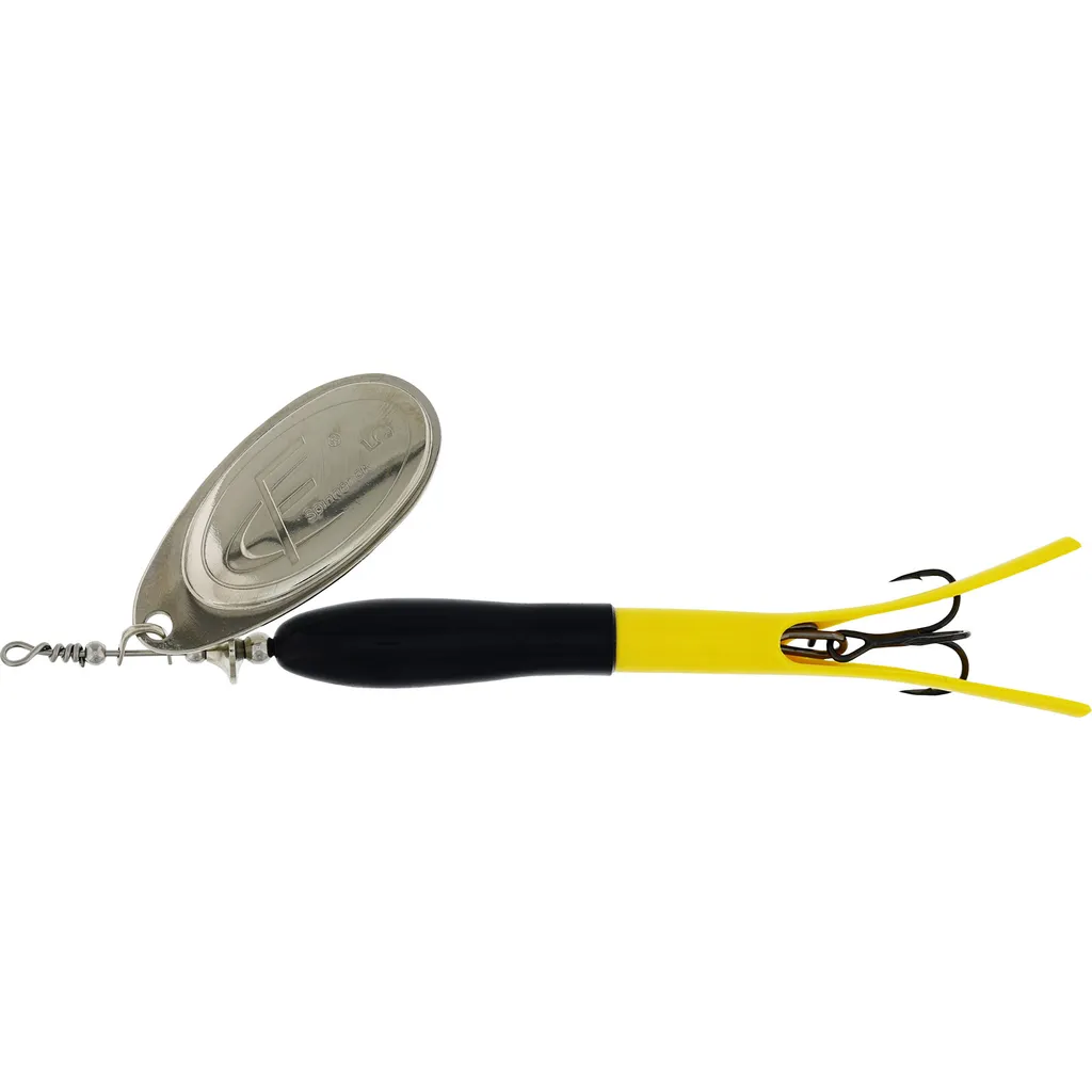 Westin FC UPSTREAM #5 Inline-Spinner 15g Black / Flouro Yellow / Silver Blade