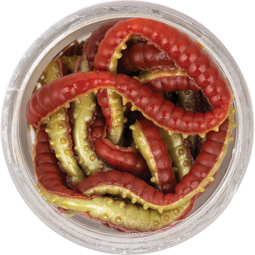 Berkley PowerBait Power Honey Worm EBPHWN2.5-RY 2.5cm Red/Yellow