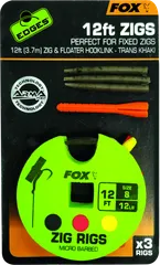 Fox Edges Zig Ready Rigs 8 5.44kg 366cm Micro Barbed