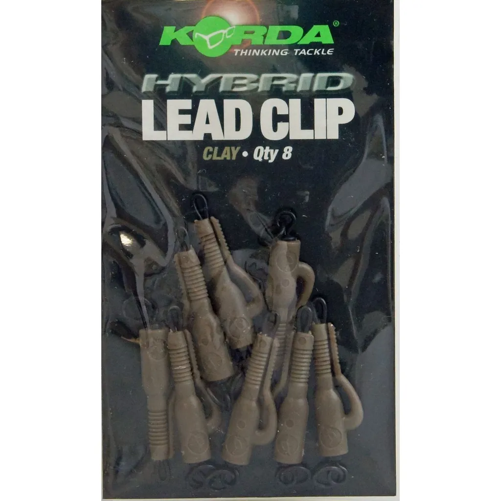 Korda Hybrid Bleiclips Rigkomponenten Clay