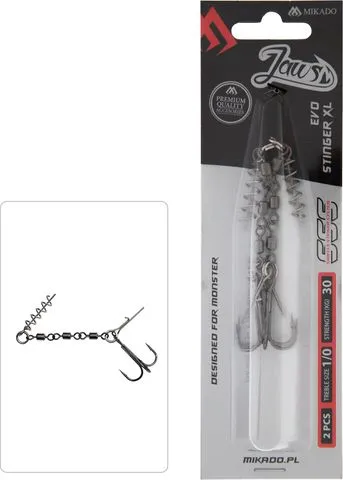 Mikado Jaws Evo Stinger 35kg 2/0 Treble