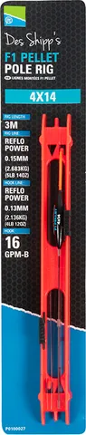 Preston F1 Pellet Pole Rig 4X12 #16