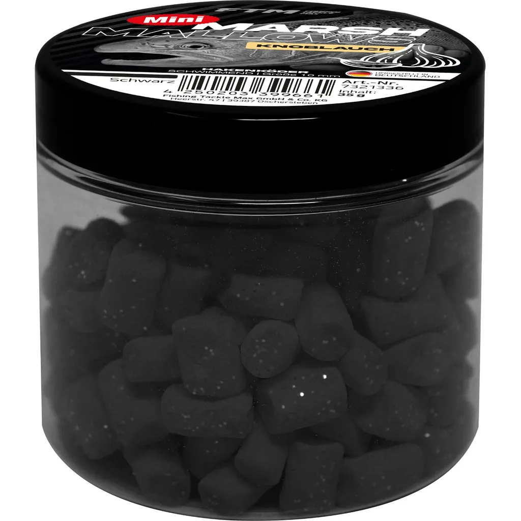 FTM Marshmallow Knoblauch Mini Schwimmend Softbaits 35g Schwarz
