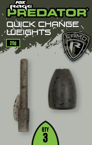 Fox Rage Camo Quick Change Weights 15g 4pcs