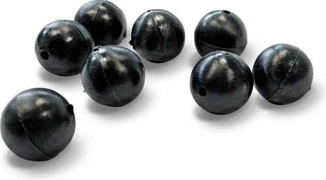 Zebco DB Series Pike Stopper Beads L 8pcs Black Rubber