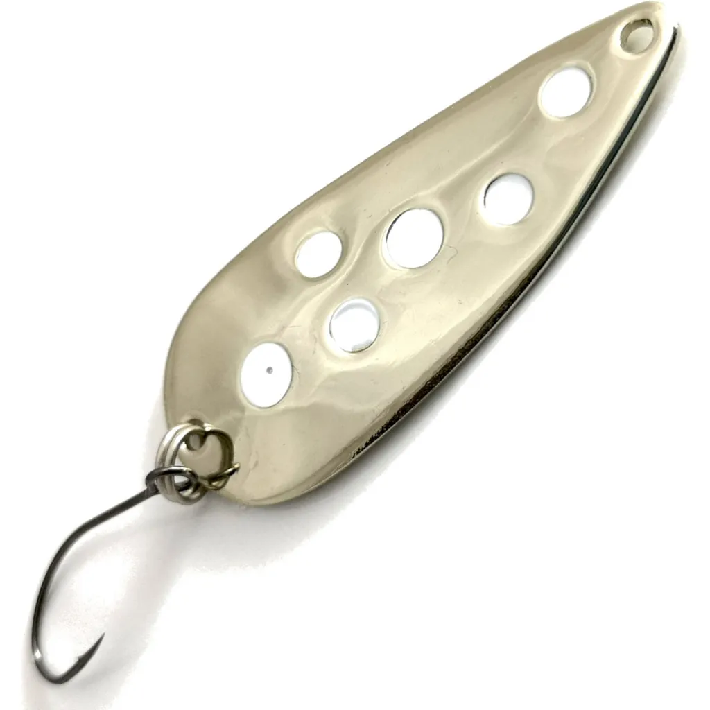 Troutwerk Spoon 4cm 5g Silberfarben/Weiße Punkte