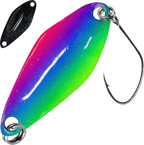 FTM Spoon Tremo 0.9g 2.9cm Green-Blue-Chartreuse/Black Single Hook