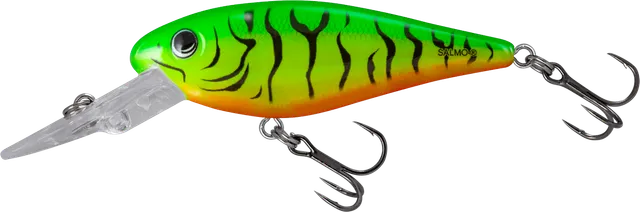 Salmo Rattlin' Executor Crankbait SDR 7cm 1.5–3.9m 8g Clear Green Tiger