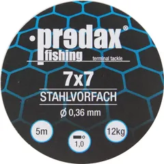 Predax Stahlvorfach 5m 12kg 0.36mm