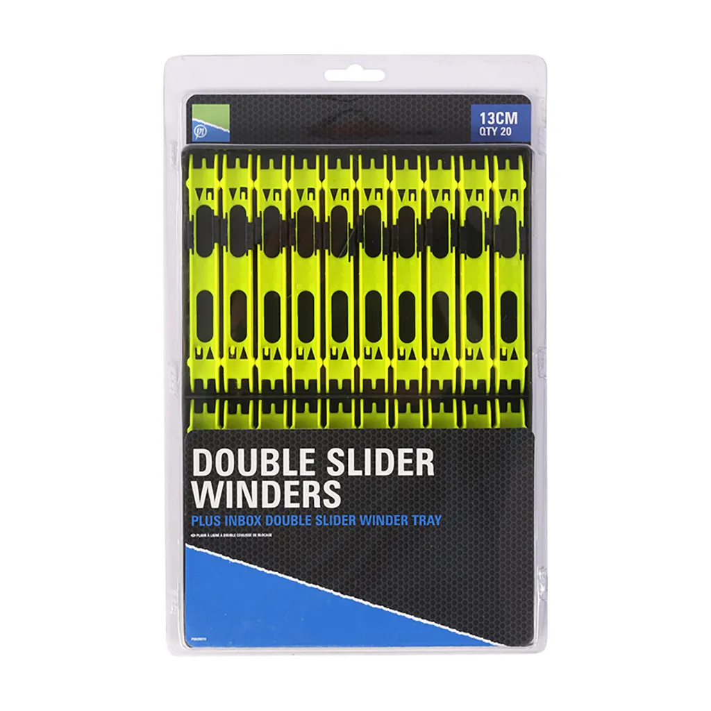 Preston Double Slider Winders Rig-Zubehör 13cm Gelb Tray