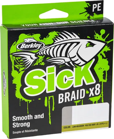 Berkley Sick Braid Braided Lines 0.12mm 11.2kg Red