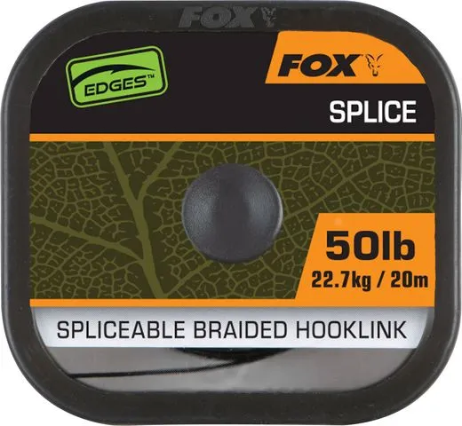 Fox Edges Naturals Splice Hooklength 22.7kg Braided