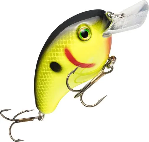 Strike King Pro-Model Series 4S Crankbait 11cm 0.6–1.5m 15.9g Black Back Chartreuse
