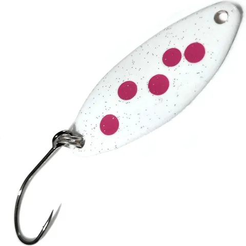 Troutwerk Spoon 3.3cm 2.5g White/Pink Dots