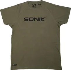 Sonik Raglan Tee Green XL
