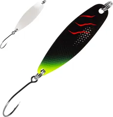 FTM Spoon Hammer 4cm 1.7g Schwarz - Rote Streifen - Grün / Weiß