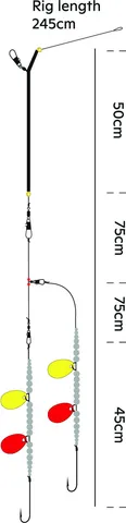 KINETIC Sabiki Seeboom 188 #1/0 245cm OYSTER