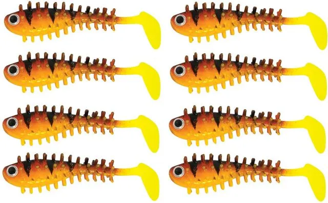 Fox Rage Micro Spikey Fry Softbait 4cm Hot Tiger