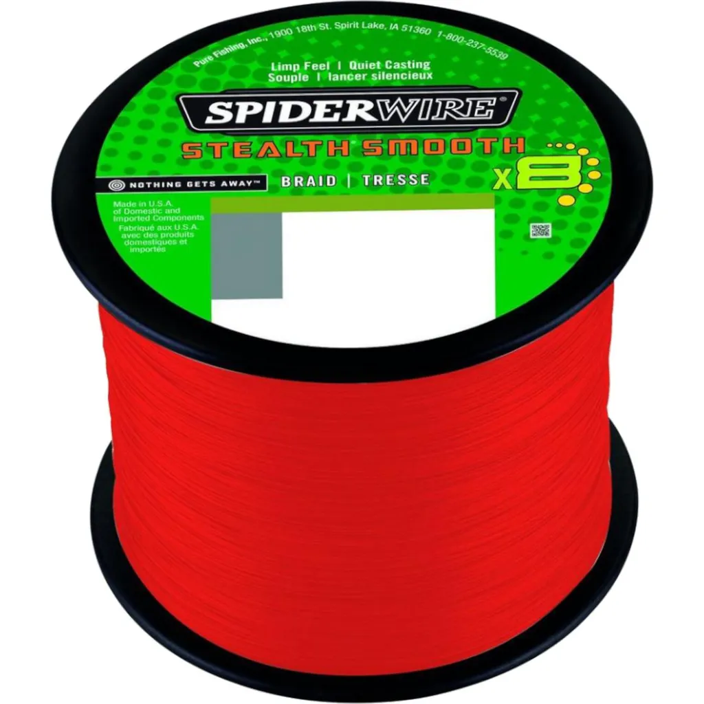 Spiderwire Stealth Smooth8 X8 PE Braid 0.19mm 18kg Code Red