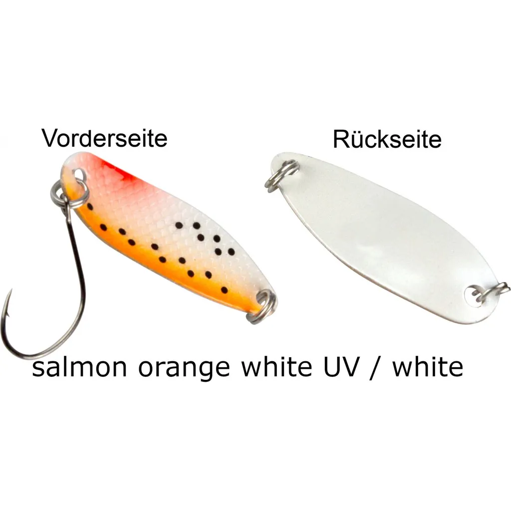 FTM Spoon Hammer 3.8cm 3.2g Salmon Orange White UV/White