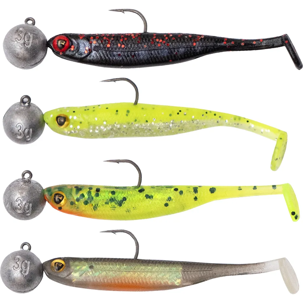 Fox Rage Micro Tiddler Fast Köderset 5cm 3g Mixed UV Colour Pack